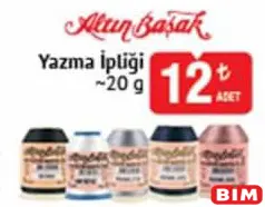 ALTIN BAŞAK YAZMA İPLİĞİ 20 G fiyat ve kampanya bilgisi